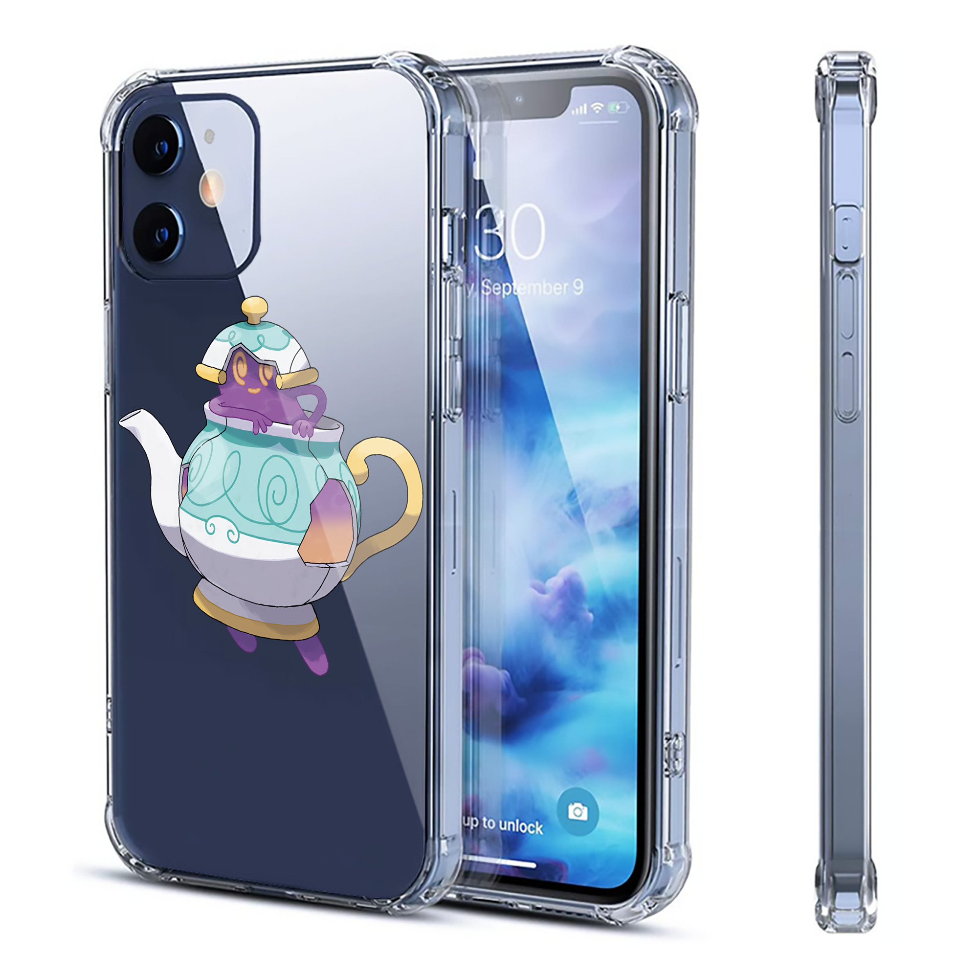 （画像用） ポケットモンスター Pokémon 【iPhone 12シリーズ対応】透明スマホケース（クリアソフトケース）